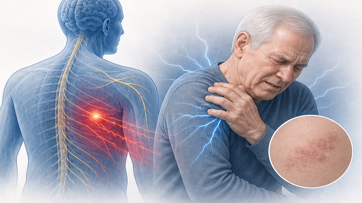 포진후신경통 (Postherpetic Neuralgia) 위험 인자 설명 이미지