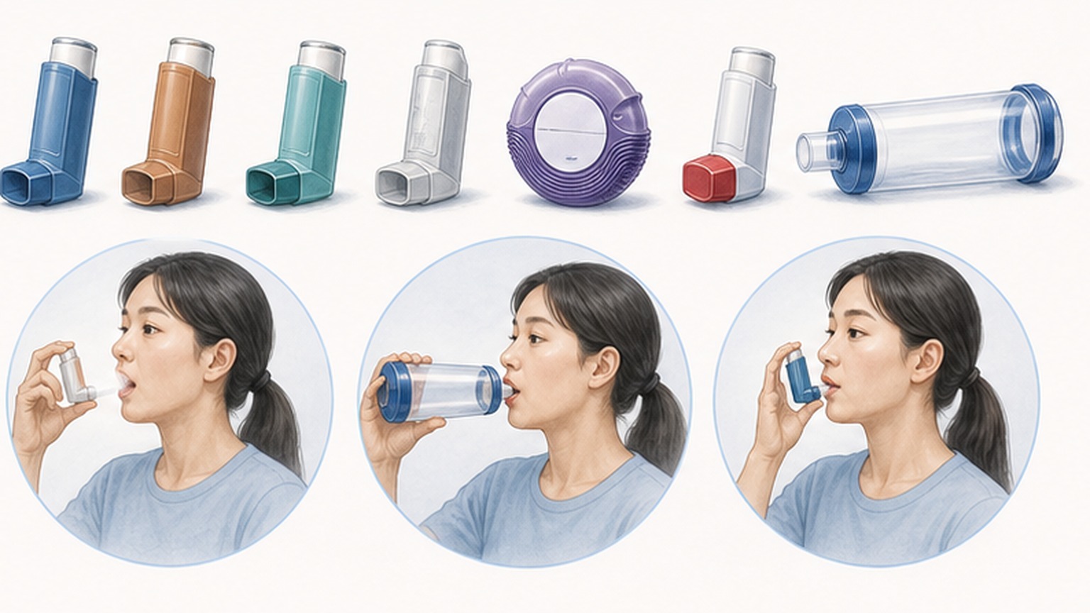 국내 가용 ICS-LABA 복합 흡입제 설명 이미지