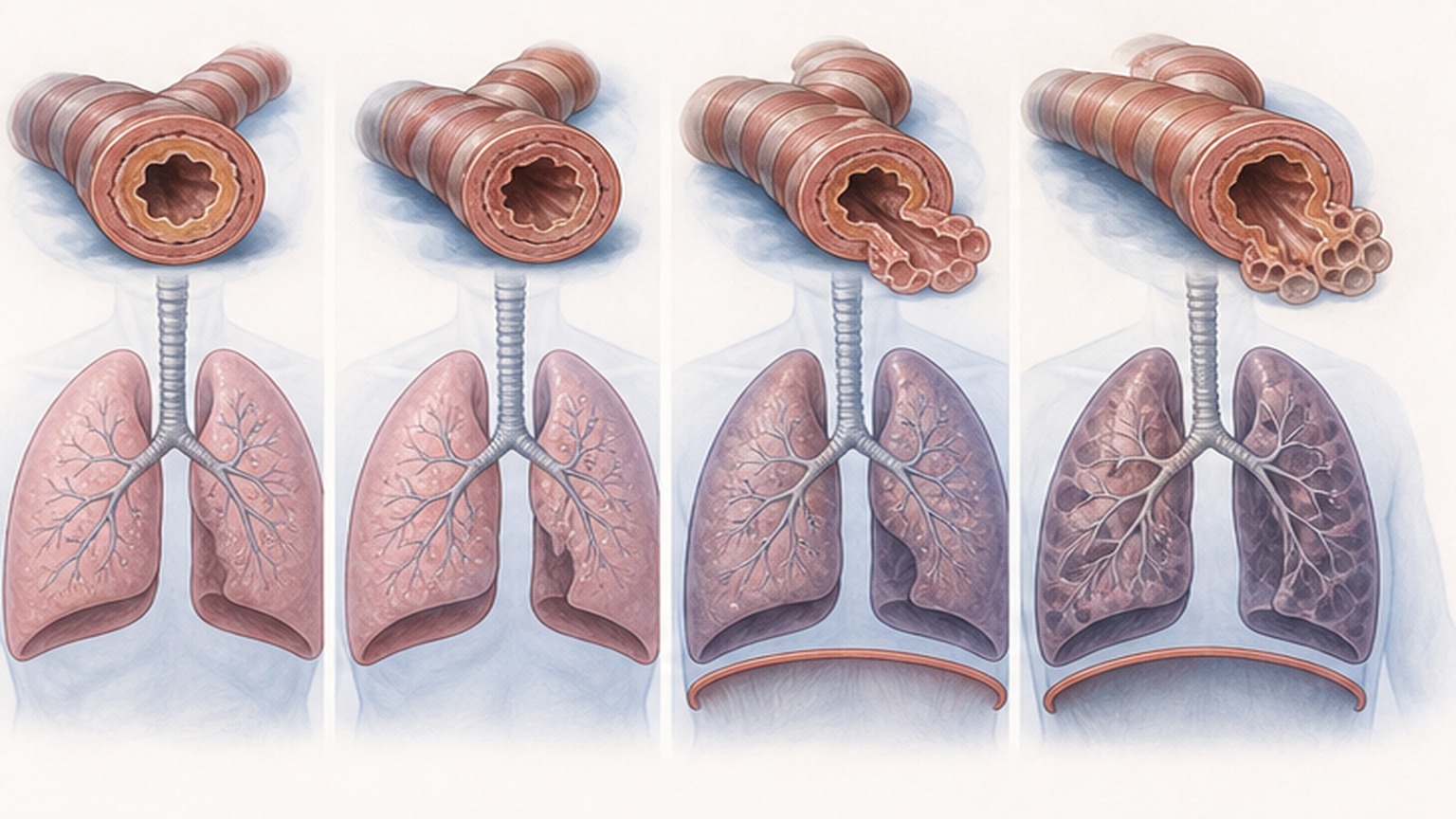 COPD 중증도 분류 (GOLD 2025) 설명 이미지